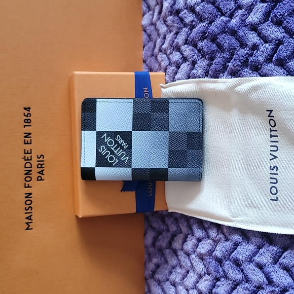 Louis Vuitton Virgil Abloh Pocket Organizer Wallet Damier Graphite Limited Editi - Picture 15 of 17